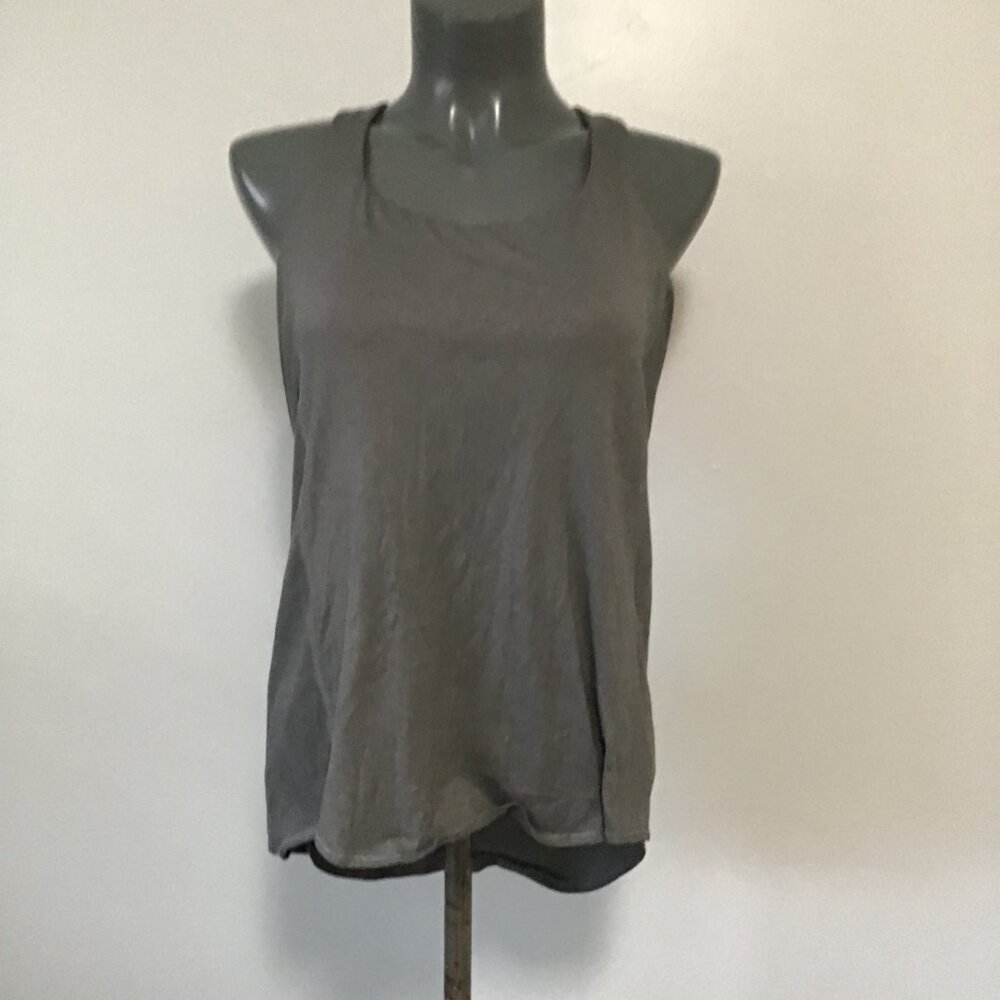 Lululemon Wild Tank Heathered Slate/Raspberry Glo Light Size 8